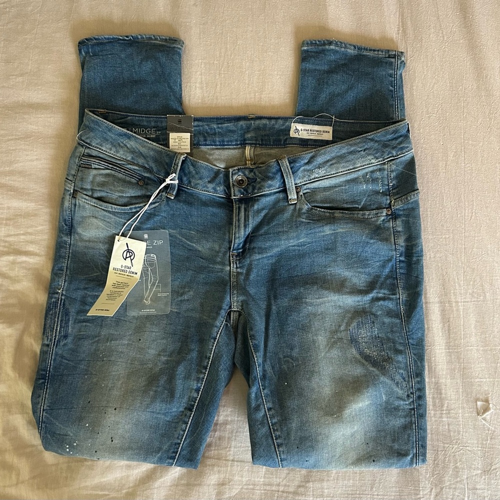NWT G-Star Midge Low Rise Super Skinny Jeans